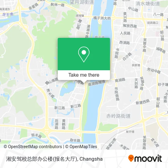 湘安驾校总部办公楼(报名大厅) map
