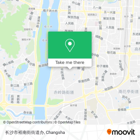 长沙市裕南街街道办 map