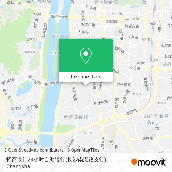 招商银行24小时自助银行(长沙南湖路支行) map