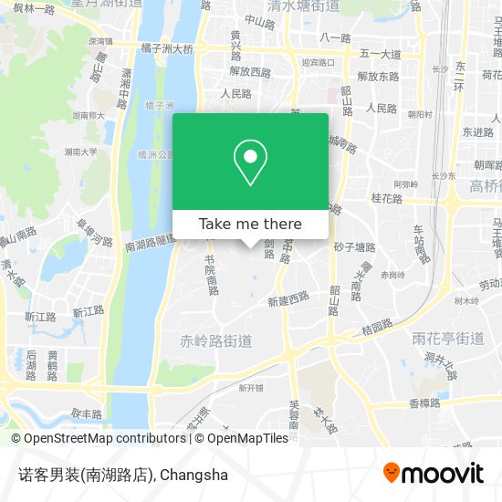 诺客男装(南湖路店) map