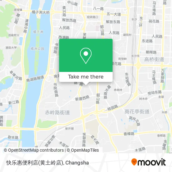 快乐惠便利店(黄土岭店) map