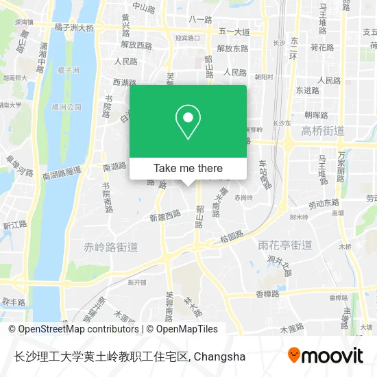 长沙理工大学黄土岭教职工住宅区 map
