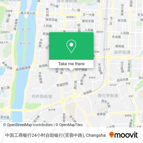 中国工商银行24小时自助银行(芙蓉中路) map