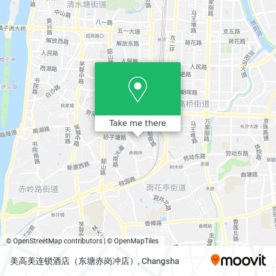 美高美连锁酒店（东塘赤岗冲店） map