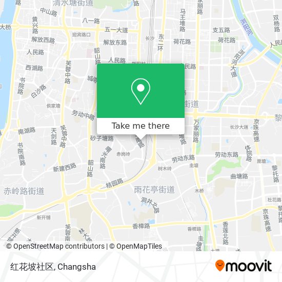 红花坡社区 map