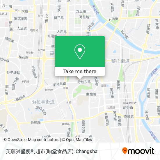 芙蓉兴盛便利超市(响堂食品店) map