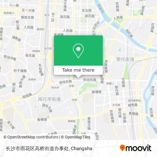 长沙市雨花区高桥街道办事处 map