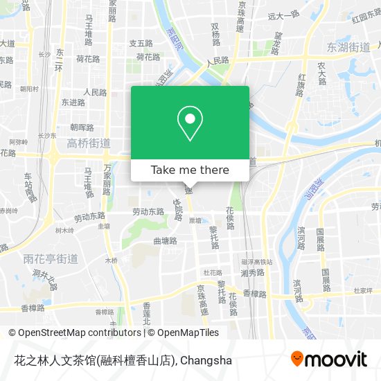 花之林人文茶馆(融科檀香山店) map