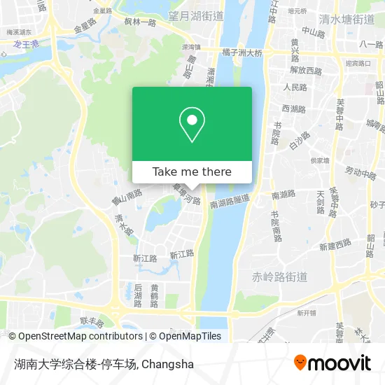 湖南大学综合楼-停车场 map