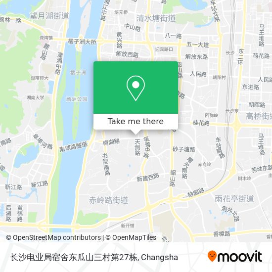 长沙电业局宿舍东瓜山三村第27栋 map