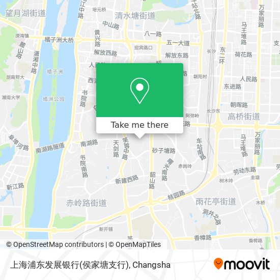 上海浦东发展银行(侯家塘支行) map