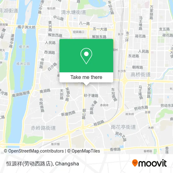 恒源祥(劳动西路店) map