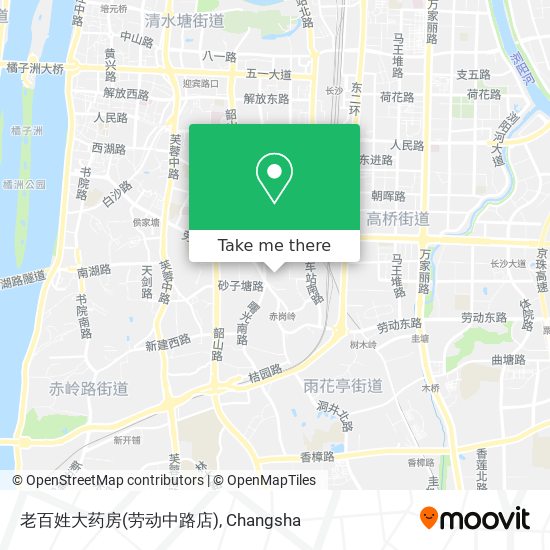 老百姓大药房(劳动中路店) map