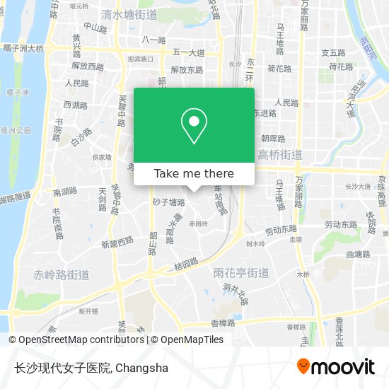 长沙现代女子医院 map