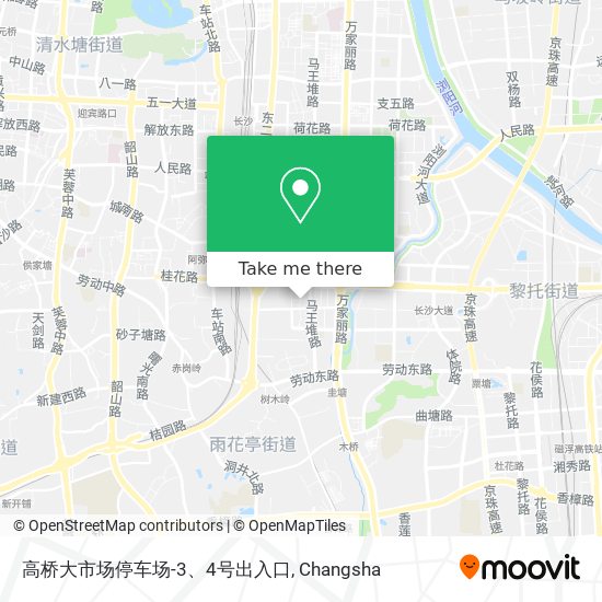 高桥大市场停车场-3、4号出入口 map