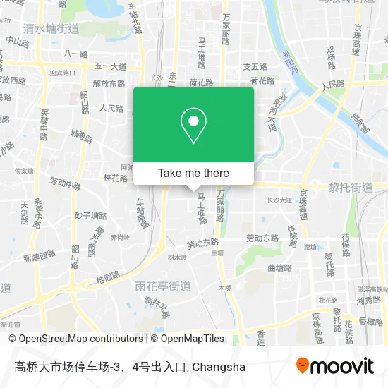 高桥大市场停车场-3、4号出入口 map