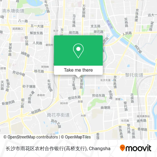 长沙市雨花区农村合作银行(高桥支行) map