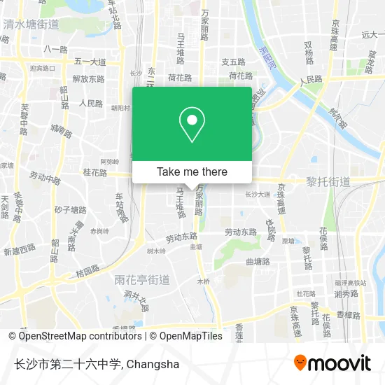 长沙市第二十六中学 map