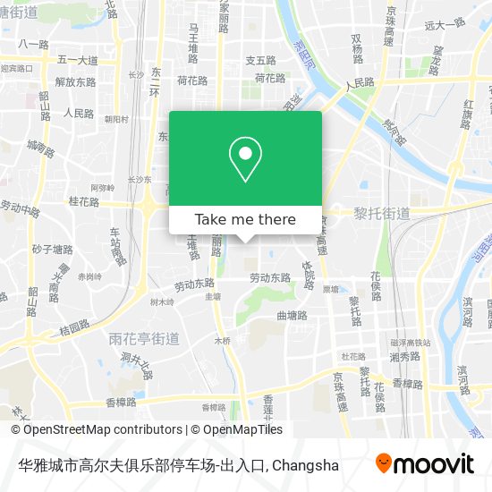 华雅城市高尔夫俱乐部停车场-出入口 map