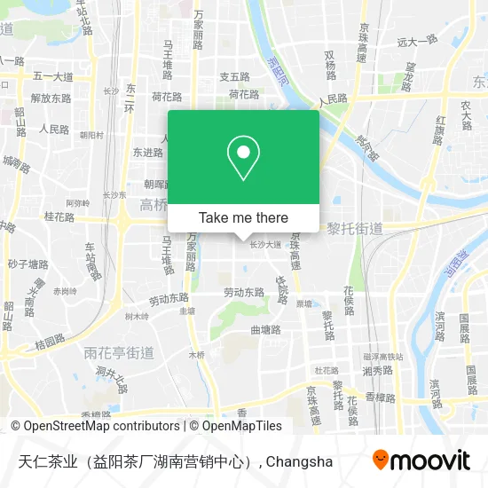 天仁茶业（益阳茶厂湖南营销中心） map