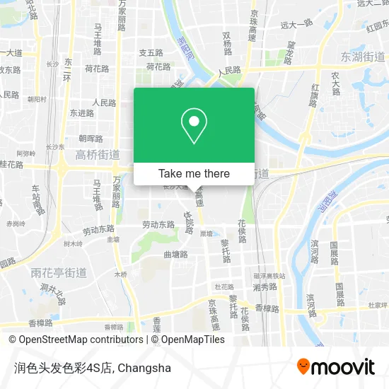 润色头发色彩4S店 map