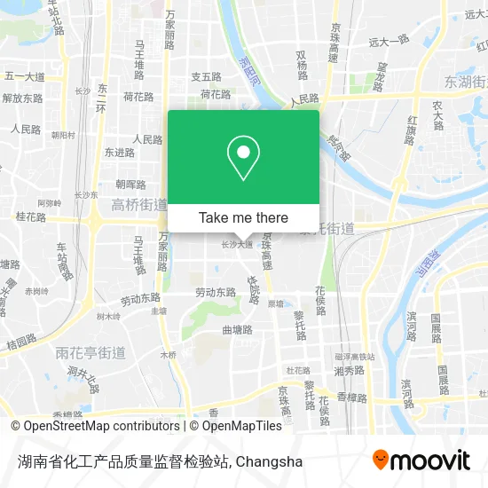 湖南省化工产品质量监督检验站 map