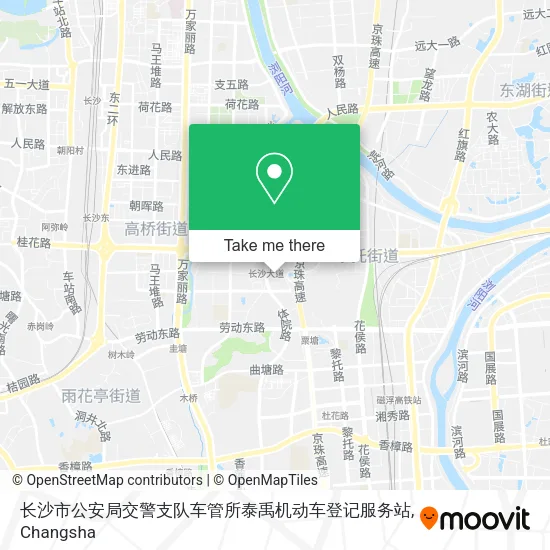 长沙市公安局交警支队车管所泰禹机动车登记服务站 map
