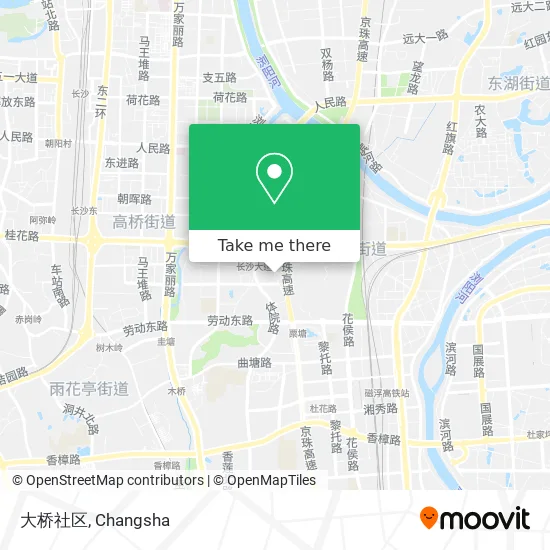 大桥社区 map