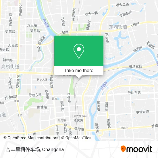 合丰里塘停车场 map