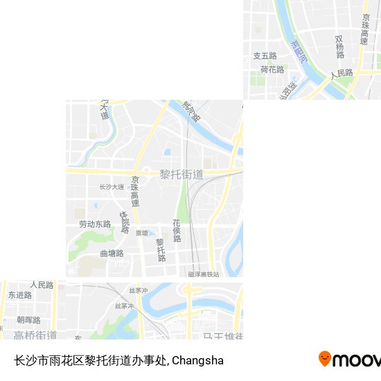 长沙市雨花区黎托街道办事处 map