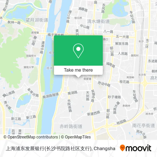 上海浦东发展银行(长沙书院路社区支行) map