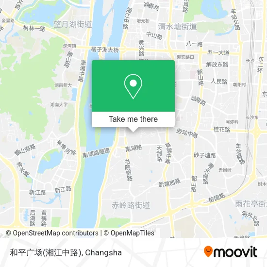 和平广场(湘江中路) map