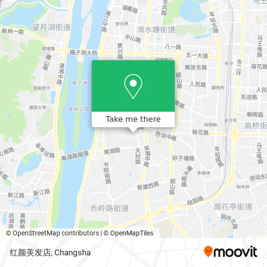 红颜美发店 map