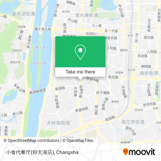 小食代餐厅(仰天湖店) map