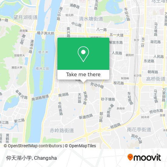 仰天湖小学 map
