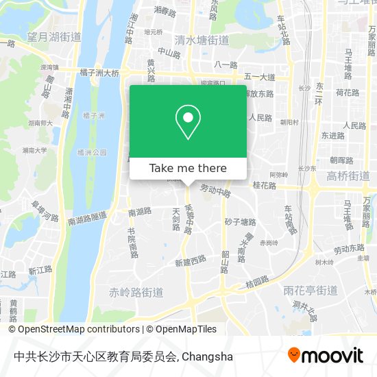 中共长沙市天心区教育局委员会 map