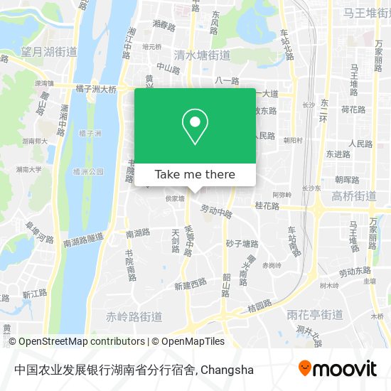 中国农业发展银行湖南省分行宿舍 map