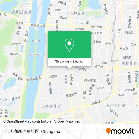仰天湖新健康社区 map