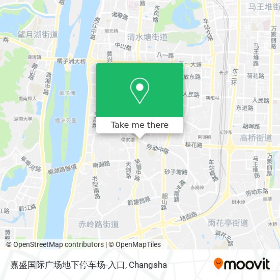 嘉盛国际广场地下停车场-入口 map