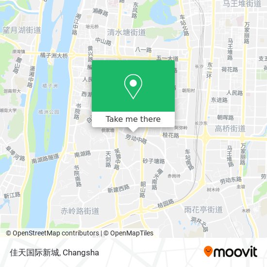 佳天国际新城 map