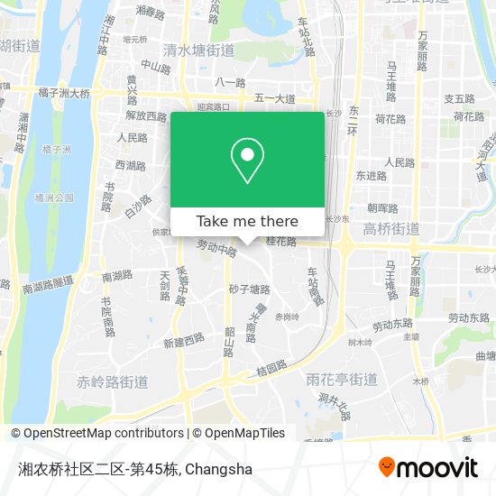 湘农桥社区二区-第45栋 map