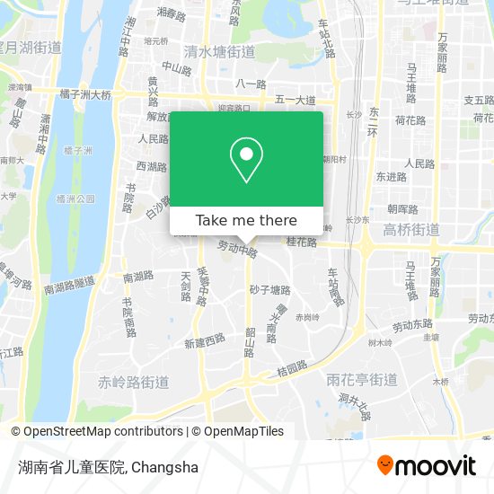 湖南省儿童医院 map