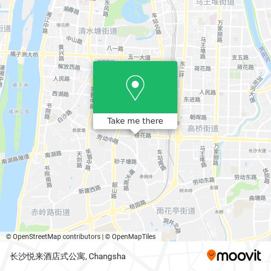 长沙悦来酒店式公寓 map