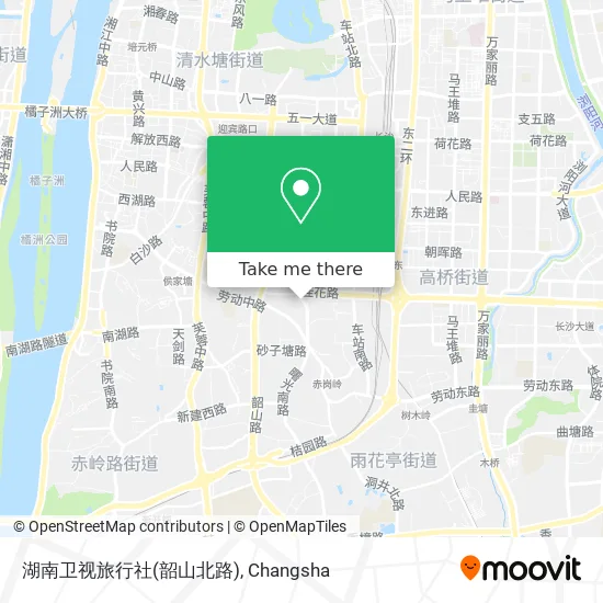 湖南卫视旅行社(韶山北路) map