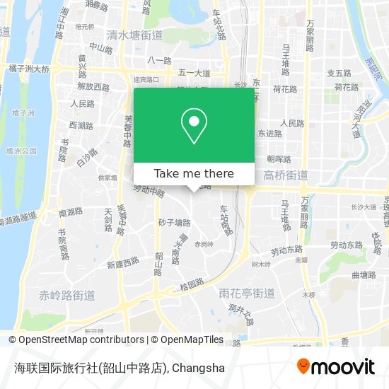 海联国际旅行社(韶山中路店) map