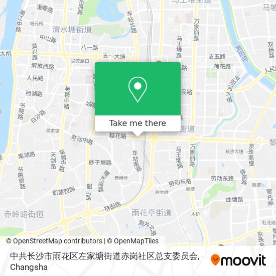 中共长沙市雨花区左家塘街道赤岗社区总支委员会 map