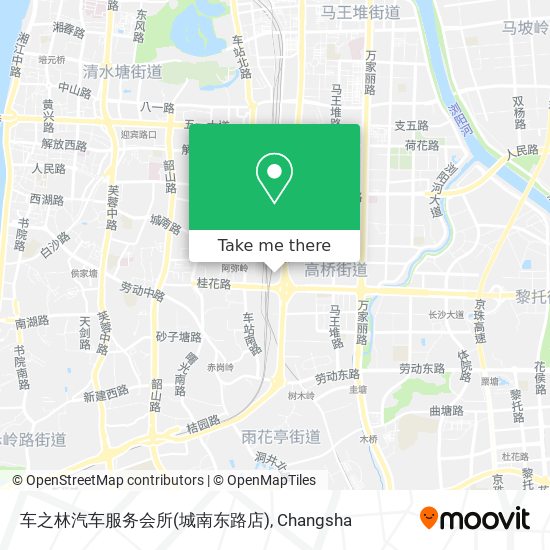 车之林汽车服务会所(城南东路店) map