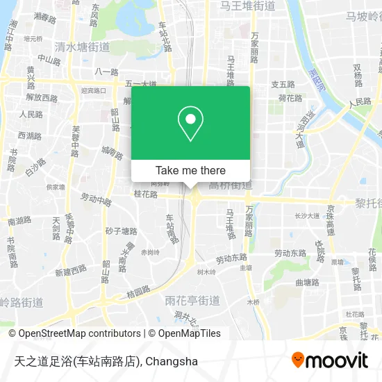 天之道足浴(车站南路店) map