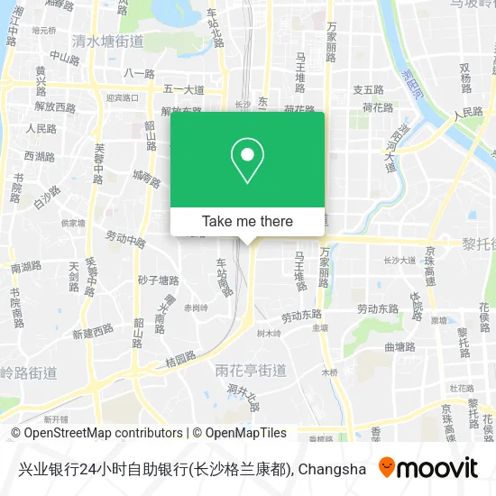 兴业银行24小时自助银行(长沙格兰康都) map