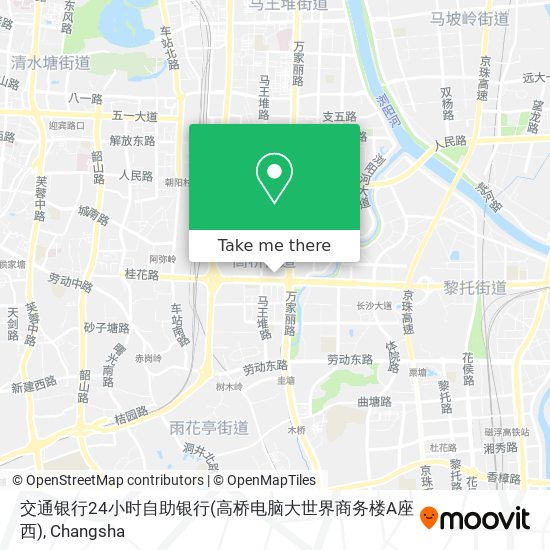 交通银行24小时自助银行(高桥电脑大世界商务楼A座西) map